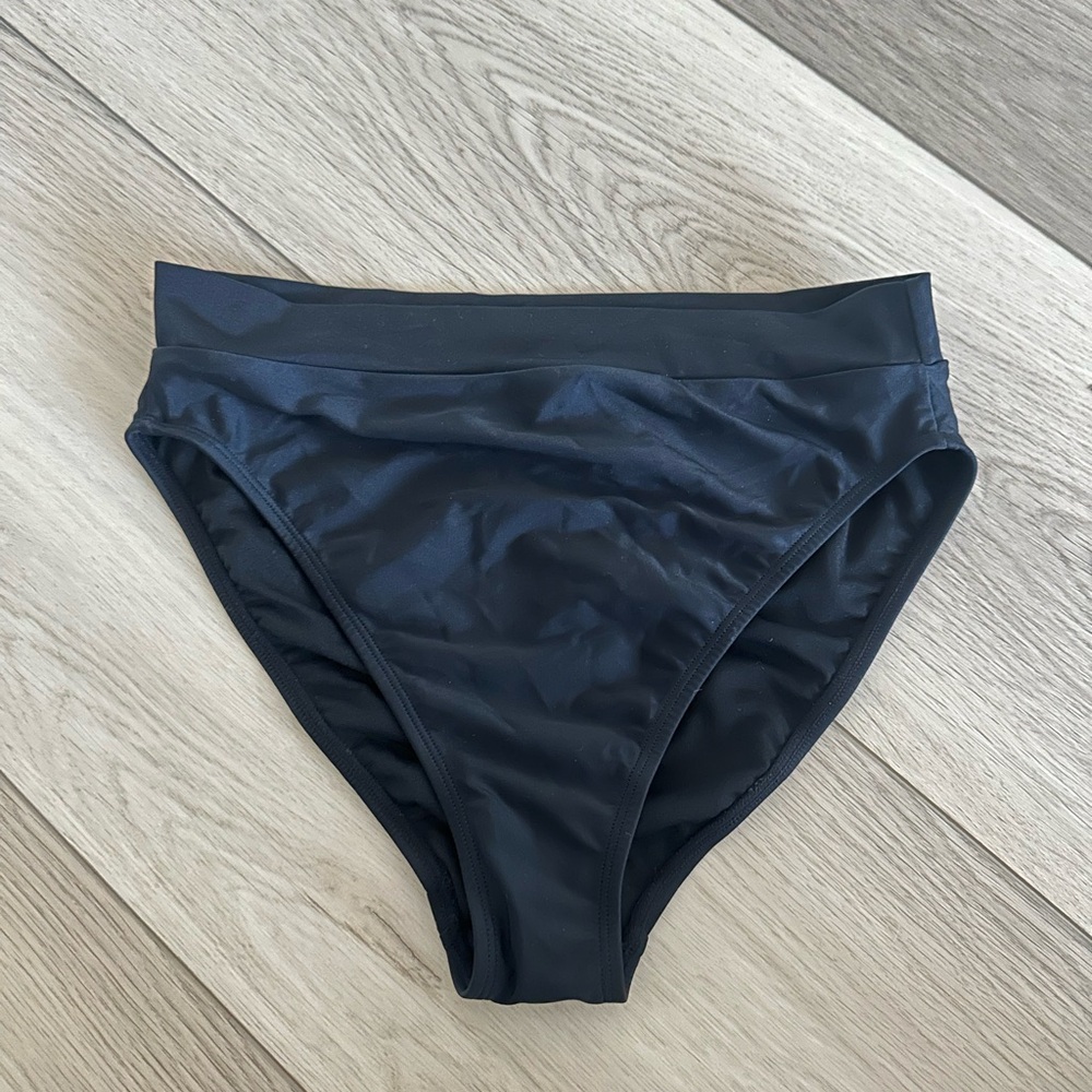 Black High-Waisted Bikini Bottoms